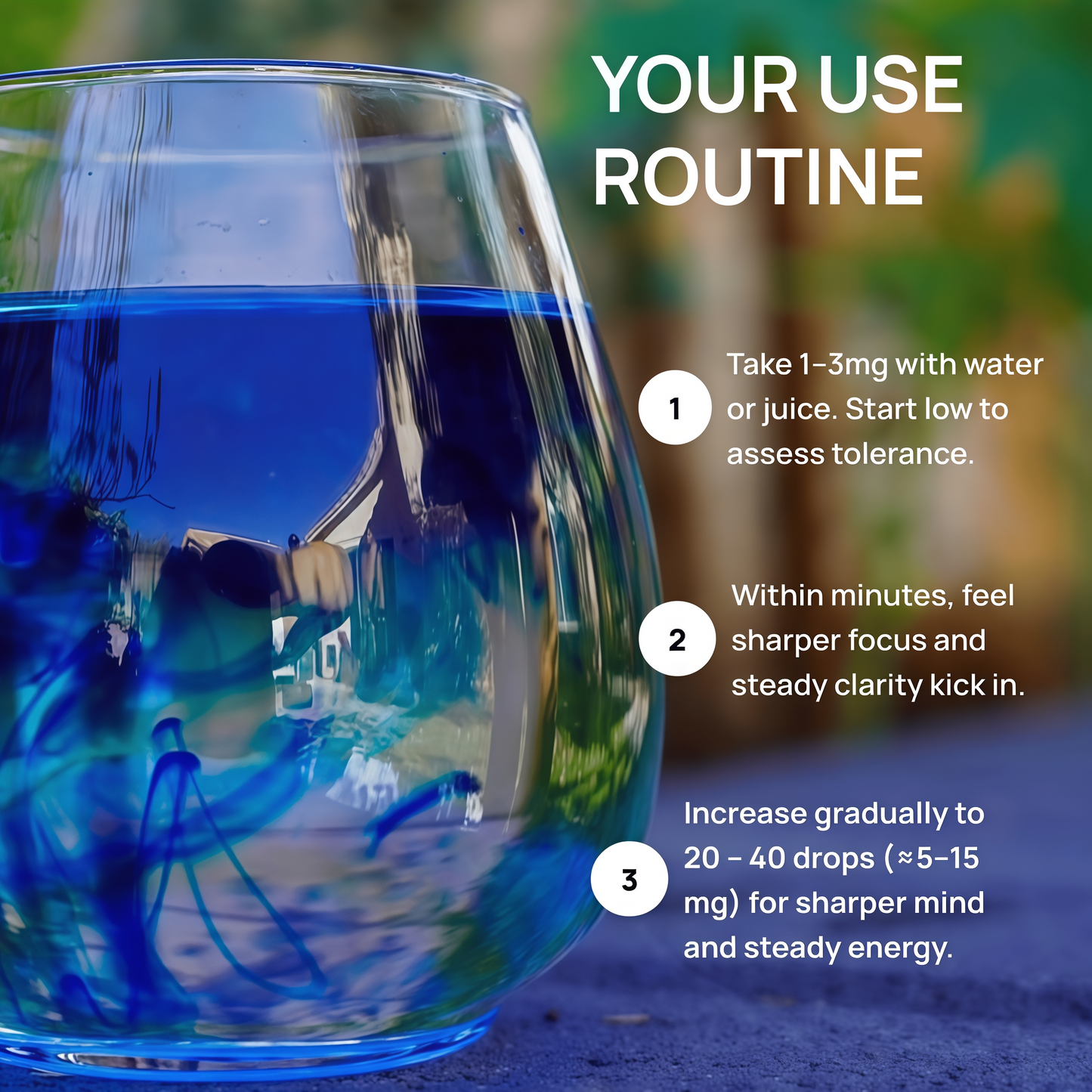 Meraki Blu USP Grade Methylene Blue Solution – Third-Party Tested 1% Liquid Formula, High Purity Blue Formula, 30ml Glass Dropper Bottle